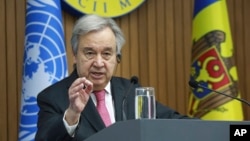 Antonio Guterres la Chișinău