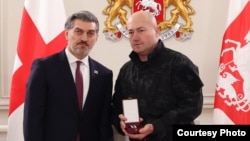 Президент Михаил Кавелашвили и Звиад Харазишвили