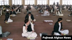 File photo of Kandahar university students.