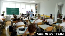 Liceul Vasile Alecsandri din Ungheni, una dintre instituțiile care vor folosi cataloagele electronice. 