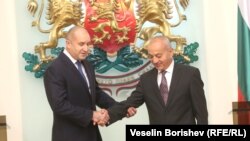 Претседателот на Бугарија Румен Радев и привремениот премиер Галаб Донев