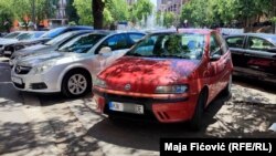 Vetura me targa KM në veri të Kosovës - Fotografi ilustruese. 