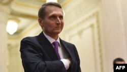 Sergei Naryshkin, the head of Russia's Foreign Intelligence Service (SVR), met with the head of the CIA in Ankara on November 14. (file photo)