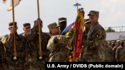 Militari din Divizia 101 Aeropurtată, la Baza Mihail Kogălniceanu, iulie 2022.