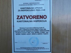 Obavještenje kantonalne inspekcije