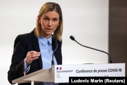 Agnes Pannier-Runacher miniszter Párizsban, 2021. január 7-én.