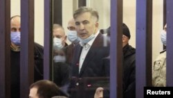 Михаил Саакашвили в зале суда