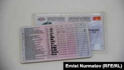 Водительское удостоверение КР. Иллюстративное фото.