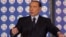 ITALY -- Former Prime Minister and president of Italian right-wing party Forza Italia, Silvio Berlusconi, speaks during a convention of his party at Ischia, October 14, 2017