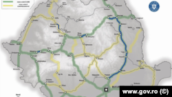 Noile autostrăzi sunt atât de noi încât se găsesc numai în hârtii - cum este harta de mai sus legată de PNRR. Ea include și autostrăzile vechi - București-Pitești (pre-1989) și Autostrada Soarelui (2003-2004), dar și sfertul din autostrada Bechtel, începută acum 20 de ani. 