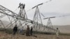 One of the pylons recently downed in Afghanistan's Baghlan Province
