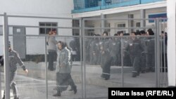 Женщины в колонии общего режима в Южно-Казахстанской области. Октябрь 2015 года.