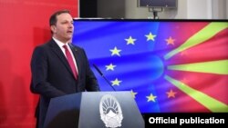 Илустрација-Прес-конференција на премиерот Оливер Спасовски