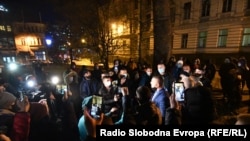  Protest ugostitelja ispred zgrade Vlade Kantona Sarajevo 8. marta 2021.