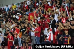 Болельщики сборной Кыргызстана.