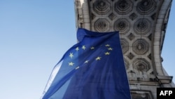 Flamuri i BE-së. Fotografi nga arkivi. 