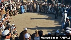 File photo of a jirga in the tribal areas.
