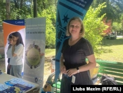 Mihaela Irimia, reprezentanta Universității Ioan Cuza din Iași.