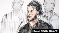 Sudska skica Salaha Abdeslama 8. septembra 2021.