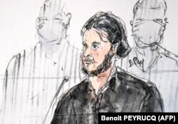 Sudska skica Salaha Abdeslama 8. septembra 2021.