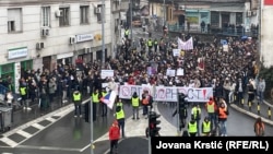 Генерален штрајк на граѓаните и студентите во Србија кои бараат одговорност за несреќата во Нови Сад, 24 јануари 2025 година