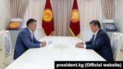 Встреча президента Сооронбая Жээнбекова с Садыром Жапаровым. 