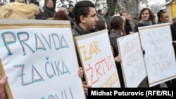 Protest podrške Jovanu Divjaku u Sarajevu, 4. mart 2011. godine