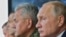 Президент России Владимир Путин (справа) и министр обороны России Сергей Шойгу