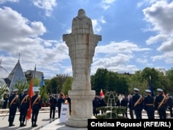 Imagine de la mitingul organizat pe 26 aprilie în parcul Valea Trandafirilor din Chișinău.