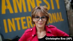 Secretarul general al organizației Amnesty International, Agnes Callamard, Paris, Franța, 6 aprilie 2021. 