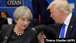 Theresa May i Donald Trump