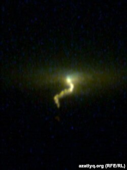 Фото предоставлено жителем станции Шетпе, которое он, по его словам, снял вечером 7 июня.