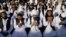 Newly freed Taliban prisoners pray at Pul-i-Charkhi prison in Kabul on May 26.