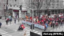 Илустрација,синдикални протести 