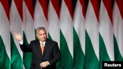 Orbán Viktor miniszterelnök a Fidesz kongresszusán 2021. november 14-én