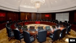 Илустрација - новата сала за седници во Владата