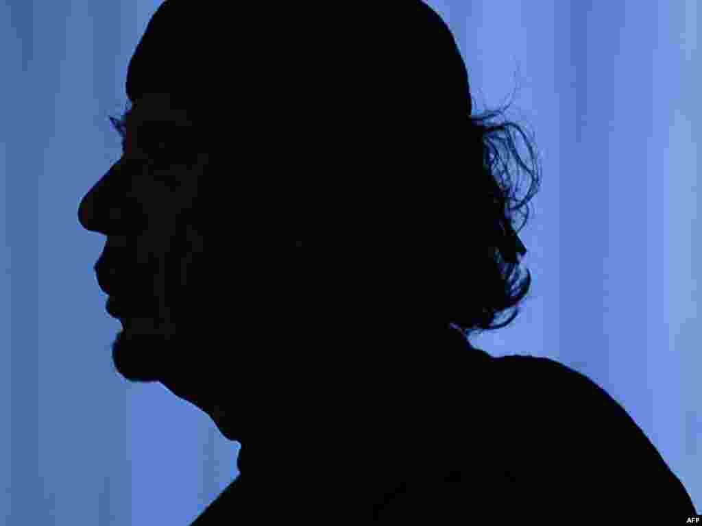 Gadafi tokom govora na sesiji Svjetskog samita o sigurnosti hrane, Rim, 16. novembar 2009.