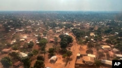 Zračni pogled na Bangui, glavni grad Srednjoafričke Republike.