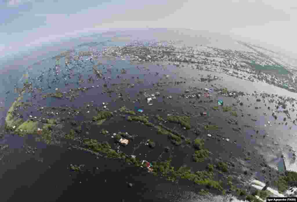 Rusija - Poplavljeno područje regije Amur, najgore u posljednjih 120 godina, 14. august 2013. Foto: ITAR-TASS / Igor Ageenko 