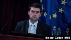 Kiss Ambrus, a pénzügyekért és a Városháza üzemeltetéséért felelős főpolgármester-helyettes a Fővárosi Közgyűlés alakuló ülésén 2019. november 5-én