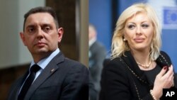Razmena različitih mišljenja u Vladi Srbije: Ministar unutrašnjih poslova Aleksandar Vulin i ministarka za evrointegracije Jadranka Joksimović