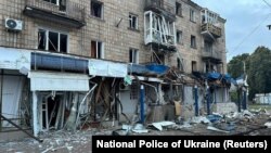 Megrongálódott lakóház Konotopban 2024. szeptember 12-én