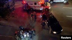 Полиция и медици на мястото на инцидента