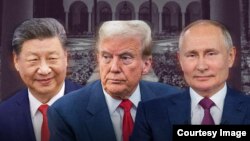 Ecuația doctrinei Kissinger, ediția 2025. De la stânga la dreapta, secretarul general al Partidului Comunist Chinez, Xi Jinping, președintele SUA, Donald Trump și președintele Federației Ruse, Vladimir Putin. Cine cu cine e prieten și de ce?