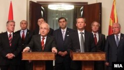 Претседателот на Големото турско национално собрание Џемил Чичек се сретна со претседателот на Македонското собрание Трајко Вељаноски во Скопје.