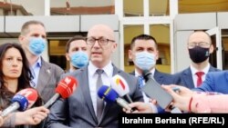 Goran Rakić, predsednik Srpske liste, na konferenciji za medije 21. juna 2022.