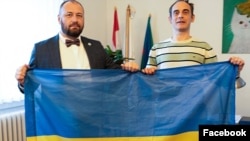 Sándor Fegyir, Ukrajna budapesti nagykövete és Kovács Gergely XII. kerületi polgármester 2025. március 4-én