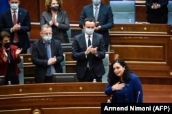 Fjalimi i presidentes Vjosa Osmani pas votimit në Kuvendin e Kosovës.