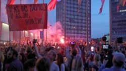 Slike nemira u centru Ljubljane