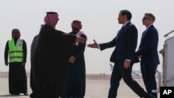 Američki državni sekretar Marco Rubio stiže na Međunarodni aerodrom King Khalid u Rijadu, Saudijska Arabija, ponedjeljak, 17. februara 2025. 